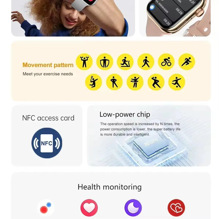 Outdoor Smartwatch 2024 – Fitness Tracking & Hands-Free Bluetooth Calling