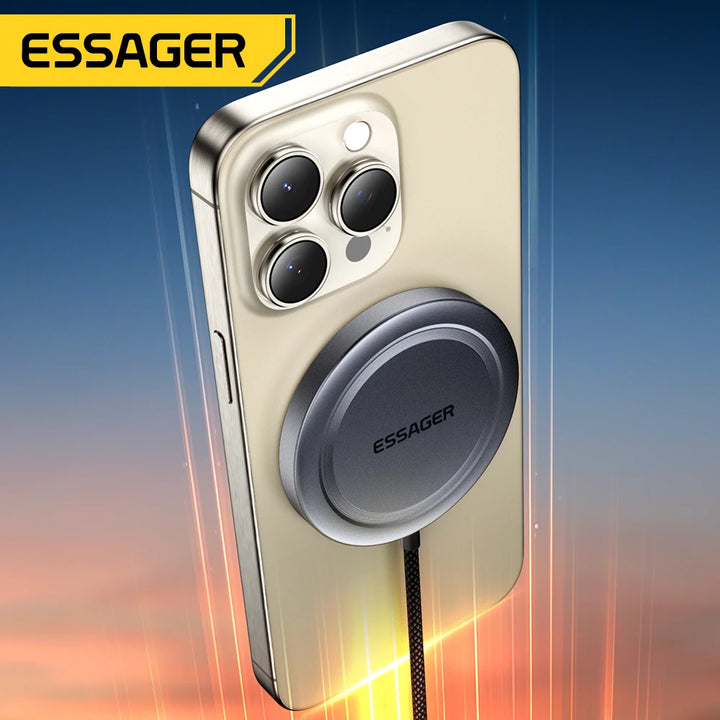 Qi2 Fast Wireless Charger – 3-in-1 Charging Station with Rotating Dock