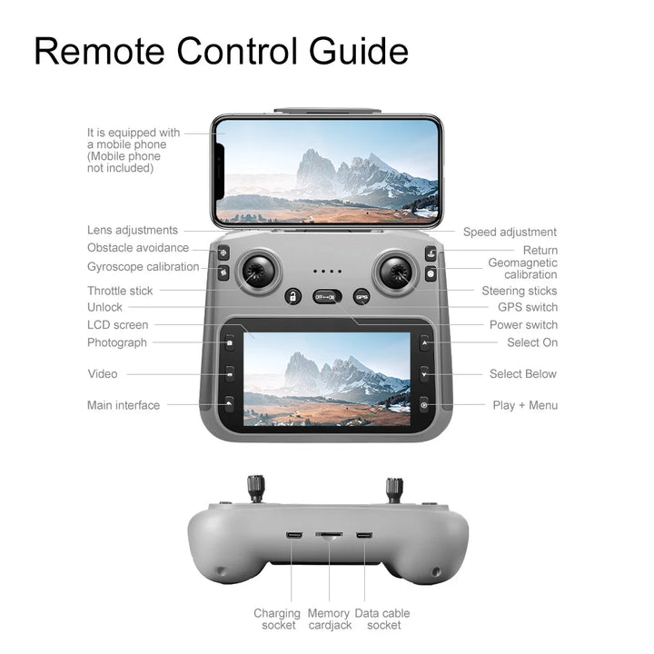 Tesla Pro 8K Drone – Ultra HD Aerial Shots with GPS Control