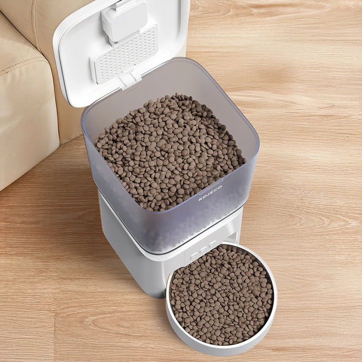 ROJECO Automatic Pet Feeder – Smart Food Dispenser for Cats & Dogs