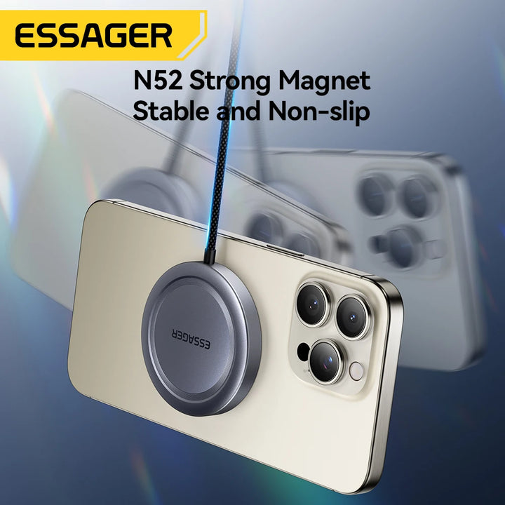 Qi2 Fast Wireless Charger – 3-in-1 Charging Station with Rotating Dock