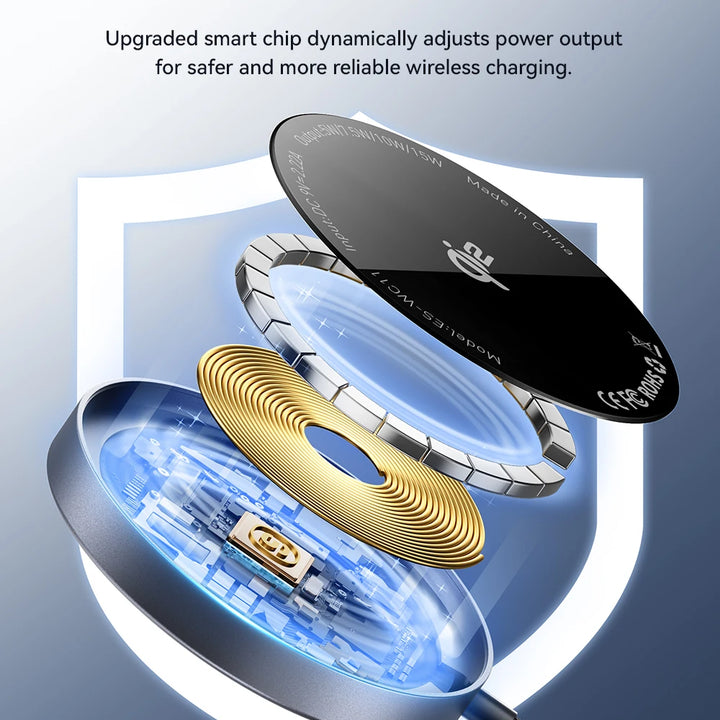 Qi2 Fast Wireless Charger – 3-in-1 Charging Station with Rotating Dock