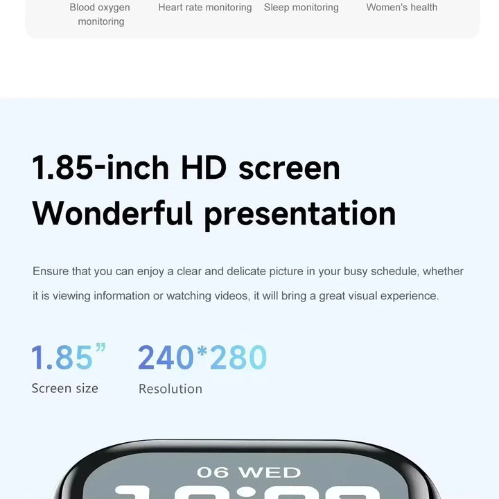 Outdoor Smartwatch 2024 – Fitness Tracking & Hands-Free Bluetooth Calling