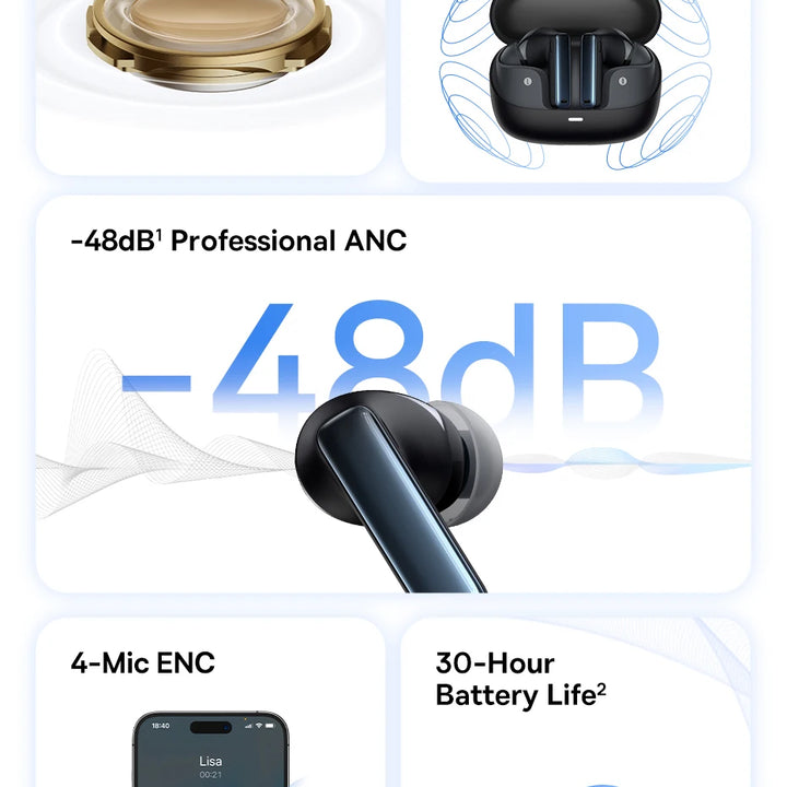 Baseus GH02 Wireless Gaming Headphones – Bluetooth 5.3 & RGB Lighting