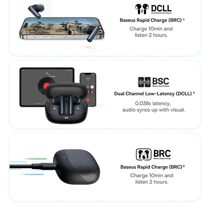 Baseus GH02 Wireless Gaming Headphones – Bluetooth 5.3 & RGB Lighting