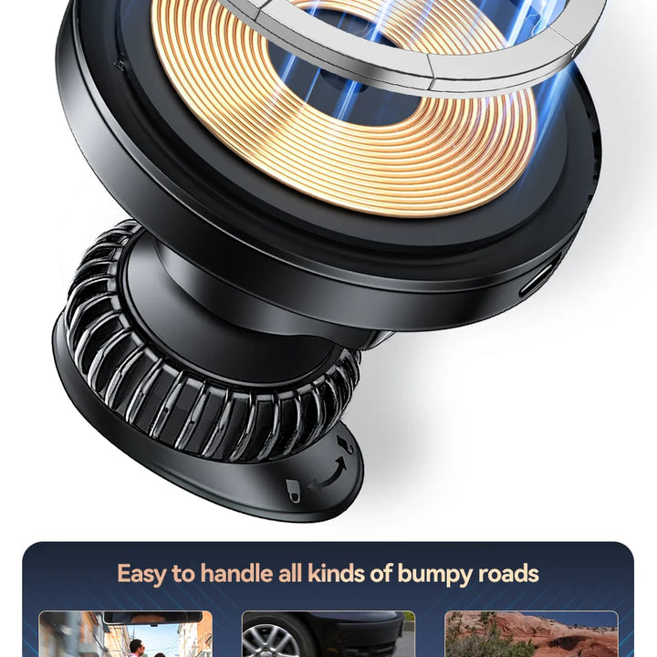 Wireless Charging Stand with RGB Light, Built-in Alarm & Speaker