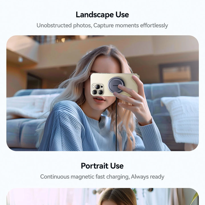 Qi2 Fast Wireless Charger – 3-in-1 Charging Station with Rotating Dock