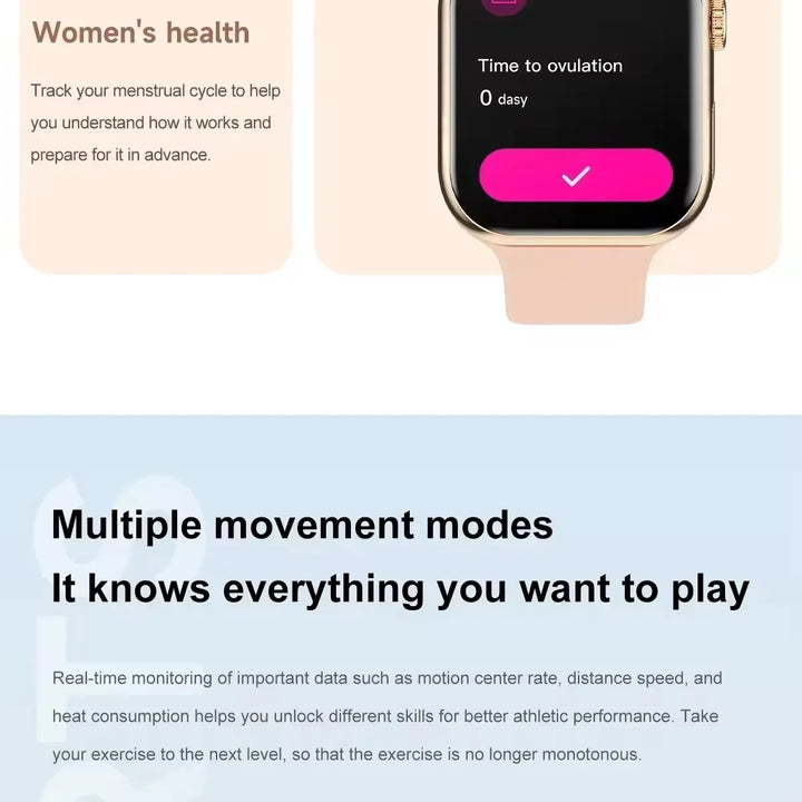 Outdoor Smartwatch 2024 – Fitness Tracking & Hands-Free Bluetooth Calling