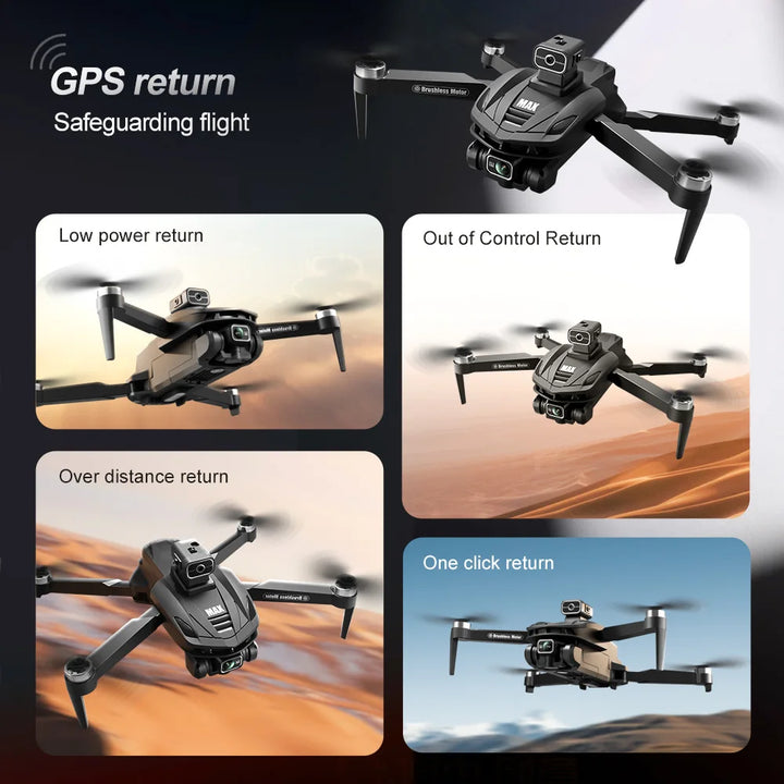 Tesla Pro 8K Drone – Ultra HD Aerial Shots with GPS Control