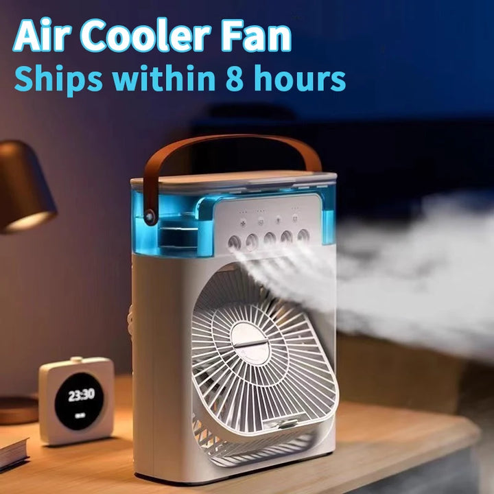 Compact Air Cooler – 3-in-1 Cooling, Humidifying & Night Light