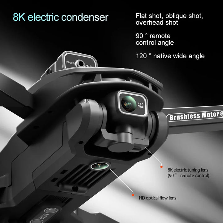 Tesla Pro 8K Drone – Ultra HD Aerial Shots with GPS Control