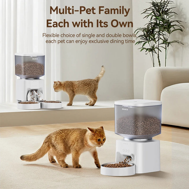 ROJECO Automatic Pet Feeder – Smart Food Dispenser for Cats & Dogs