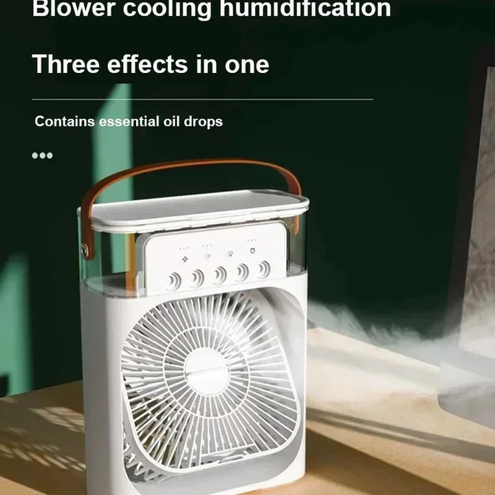 Compact Air Cooler – 3-in-1 Cooling, Humidifying & Night Light