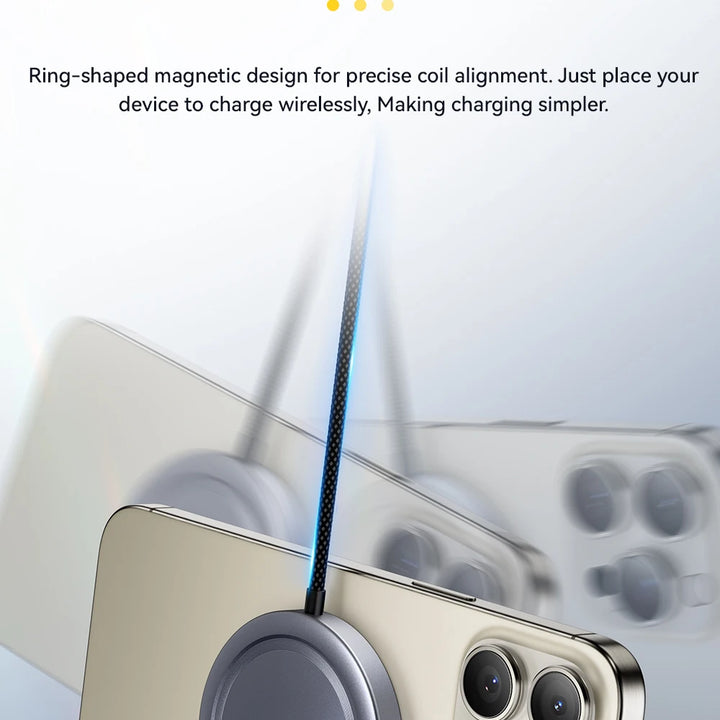 Qi2 Fast Wireless Charger – 3-in-1 Charging Station with Rotating Dock